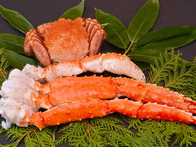 たらば茹足・毛がにＡセット　