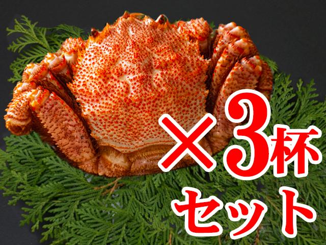 毛がに姿大サイズ（ボイル･冷凍）450g前後×３杯セット