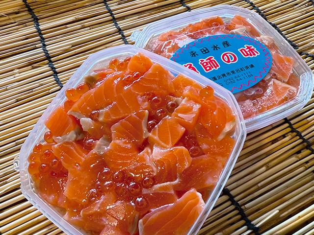 サーモンと鮭いくらの醤油漬120g